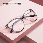 Женские оптические очки для близорукости MERRYS, дизайнерские ретро-очки для женщин, по рецепту, S2701