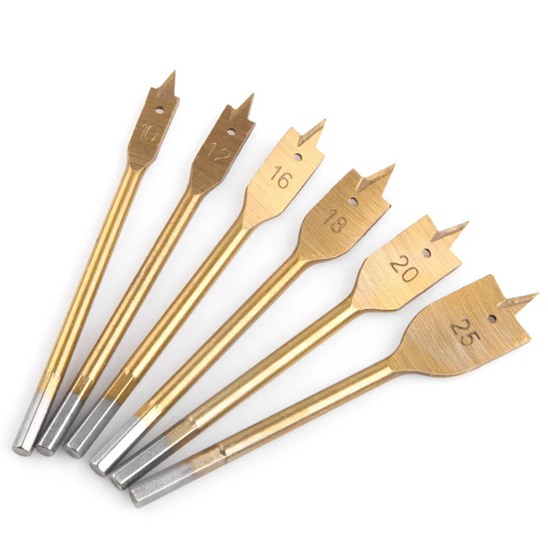 Набор лопаточных сверл из 6 шт. Плоские сверла резак для отверстий титановое