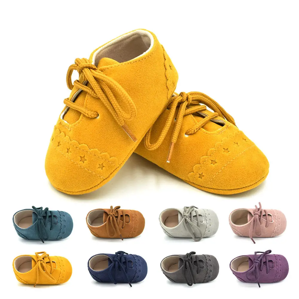 

0-18M Infant Baby Shoes Newborn Toddler Boys Girl Soft Sole Crib Shoes Cute Moccasins Casual Flower First Walkers