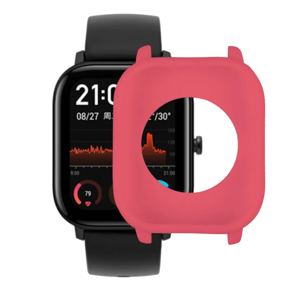 Чехол для Xiaomi Huami Amazfit GTS Smart Watch TPU силиконовый защитный чехол сменная пленка Защитная крышка 19Sep