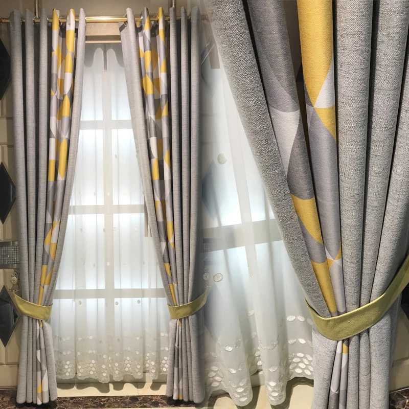 Новый Ins скандинавский стиль гостиная французские окна простые современные