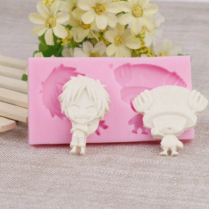 Серия Луффи с аниме мотивом цельная силиконовая модель шоколадной помадки форма