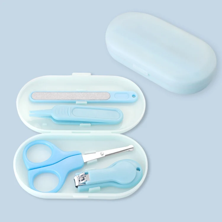 Paston бренд Baby Care 4-Set включая машинки для стрижки ногтей, ножницы, стальные пилочки для ногтей, носовые пинцеты YE-12