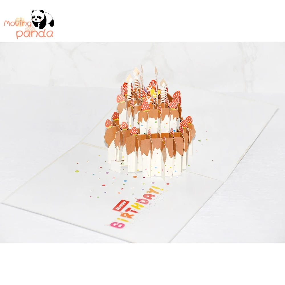 3D открытки для дня рождения друзей семьи торта на день подарки с