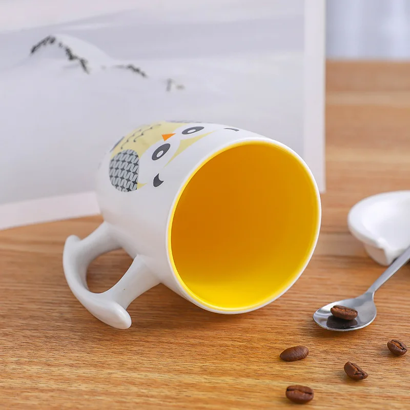 Цветная кофейная кружка в виде совы 350 мл новые подарки на день рождения кружки