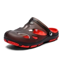 2021 men summer sandals hole shoes clogs lovers home mules garden outdoor beach flat slippers