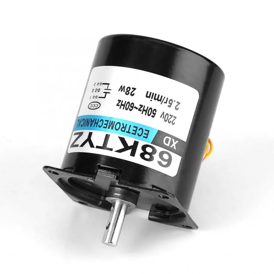 Синхронный редукторный двигатель с постоянным магнитом 68KTYZ переменный ток 2 5 В 28