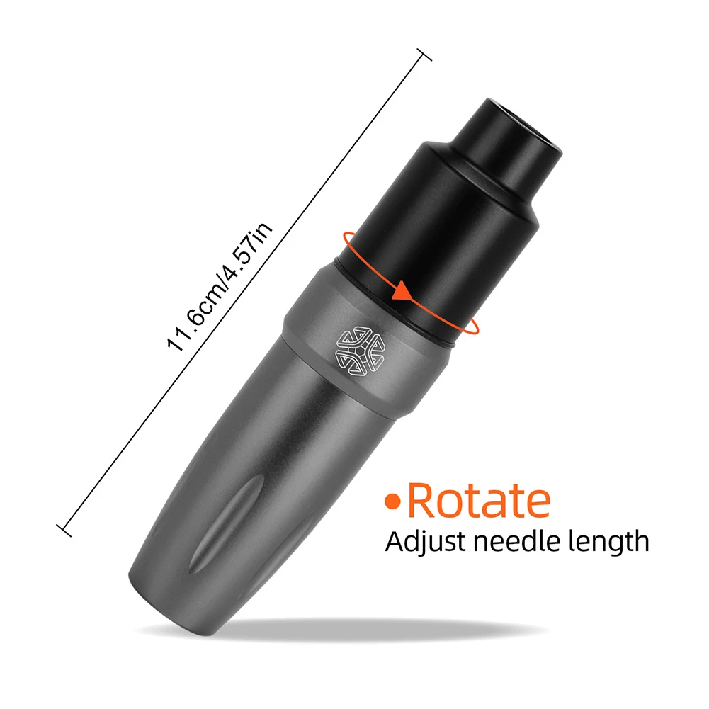 

Top selling Professional Tattoo Machine Pen Electric Rotary Tattoo Pen Kit Tattoo Accessories with RCA Connect for Tattoo Gray