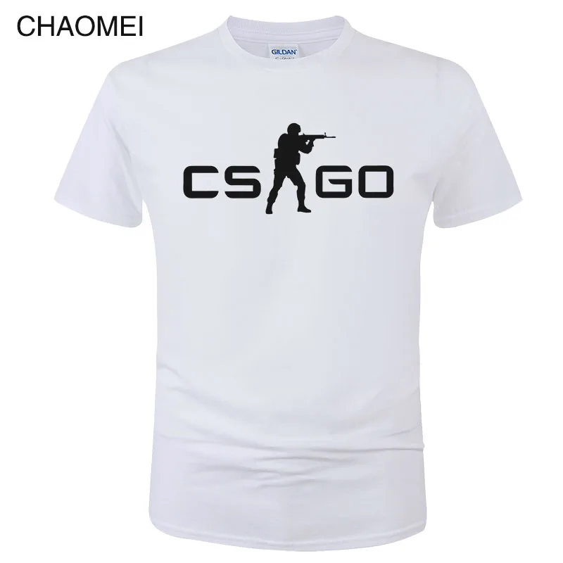 Игра CS GO Футболка мужская летняя футболка csgo высокое качество мужские футболки, брендовая одежда хип хоп топы Homme футболка C105