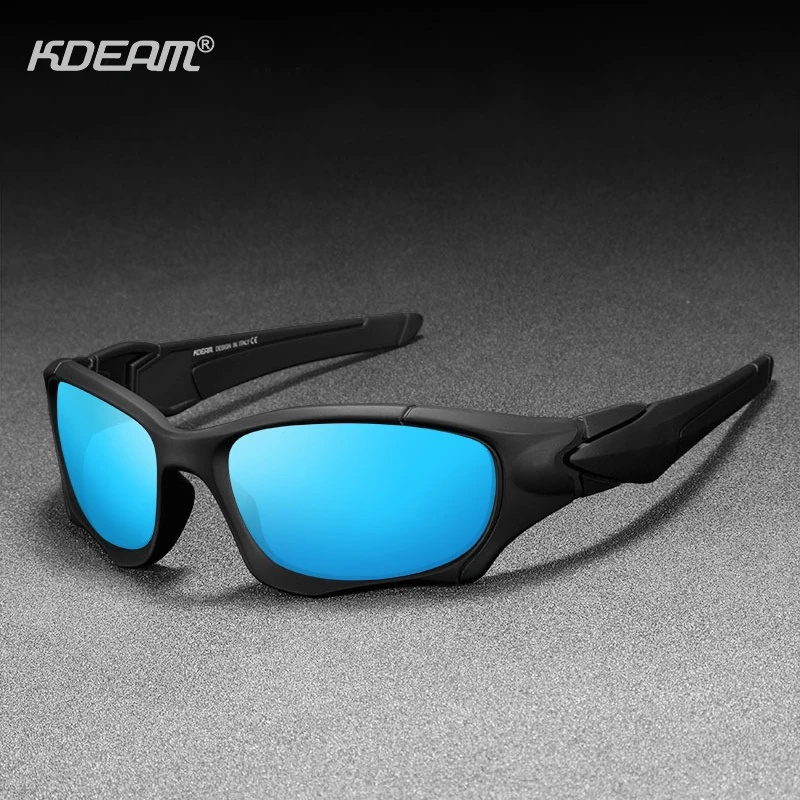 KDEAM брендовые уличные спортивные поляризованные солнцезащитные очки для мужчин