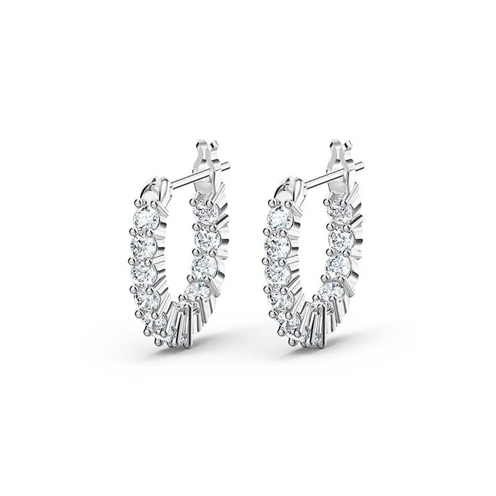 

SWA With Box Fashion Jewelry Charm Exquisite Orchid,Crystal Elegant Fashion Lady Earrings Original Retro For Women Stud Earrings