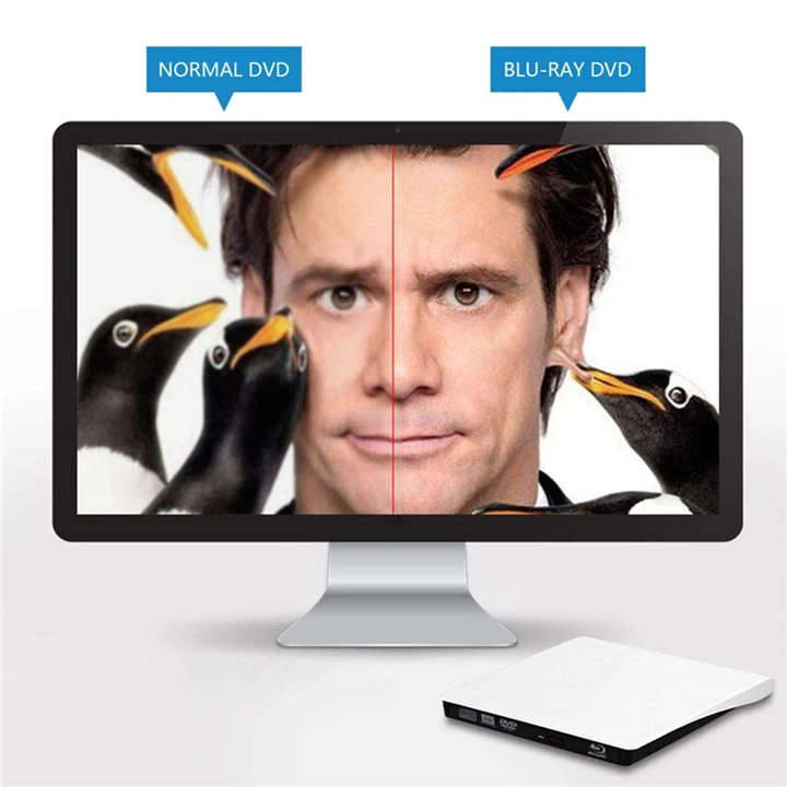 YAHEY USB 3,0 Внешний Blu-ray проигрыватель компакт-дисков/dvd-писатель Регистраторы оптический привод 3D фильмы 25/50 г BD-ROM RW горелки для портативных компьютеров