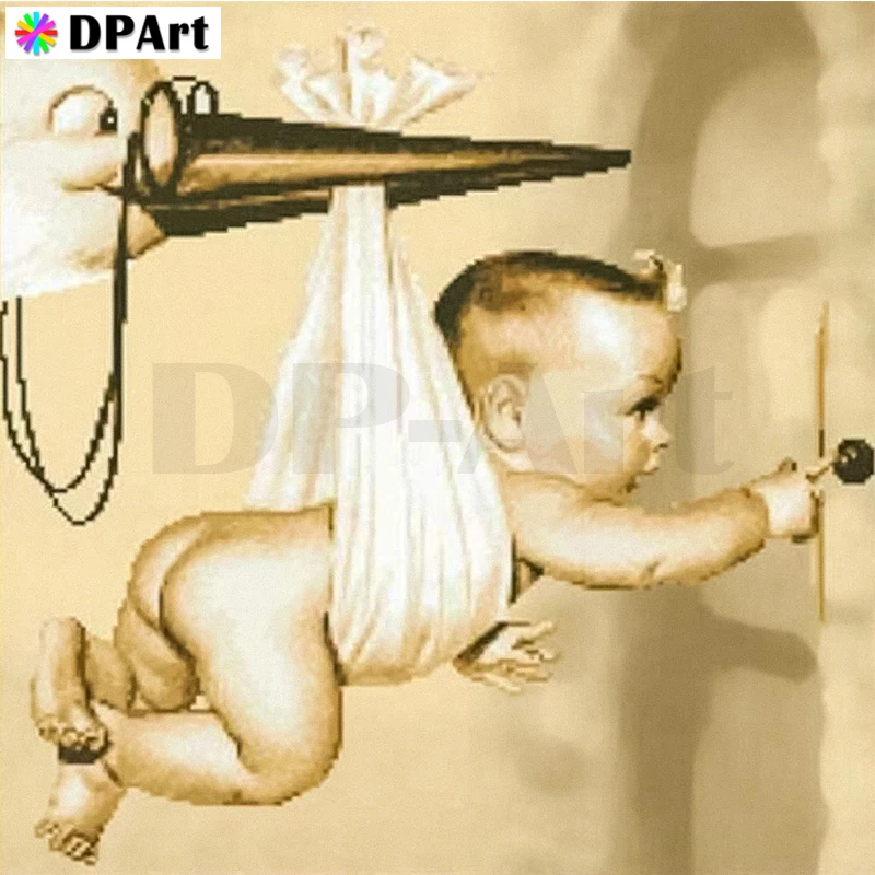 

Daimond Painting Full Square/Round Drill Baby 5D Diamond Rhinestone Embroidery Painting Cross Stitch Mosaic Picture Art M1654