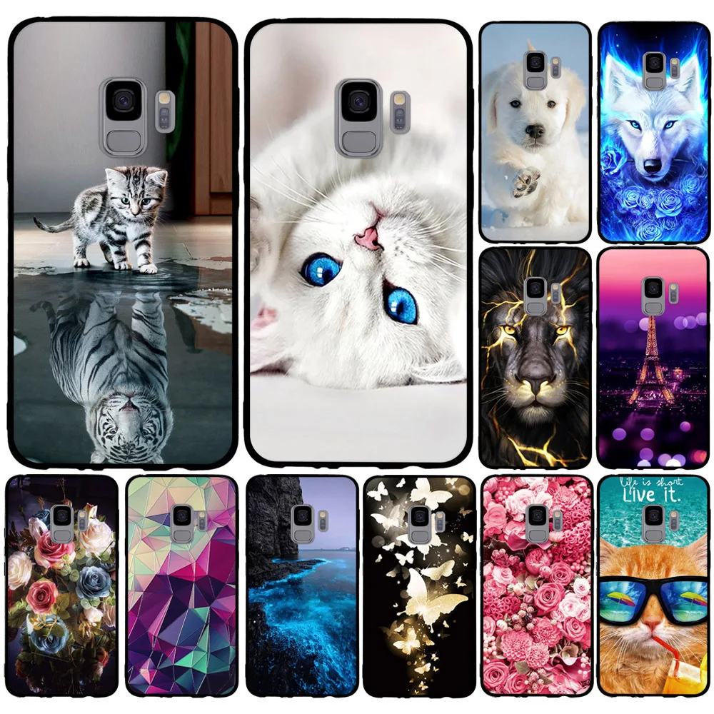 Чехол для Samsung Galaxy S9 чехол из ТПУ с рисунком G960 силиконовые Мультяшные Чехлы