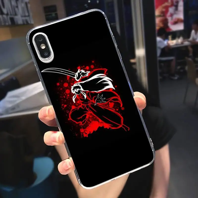

Inuyasha Sesshoumaru Higurashi Kagome Phone Case Transparent for iPhone 6 7 8 11 12 s mini pro X XS XR MAX Plus