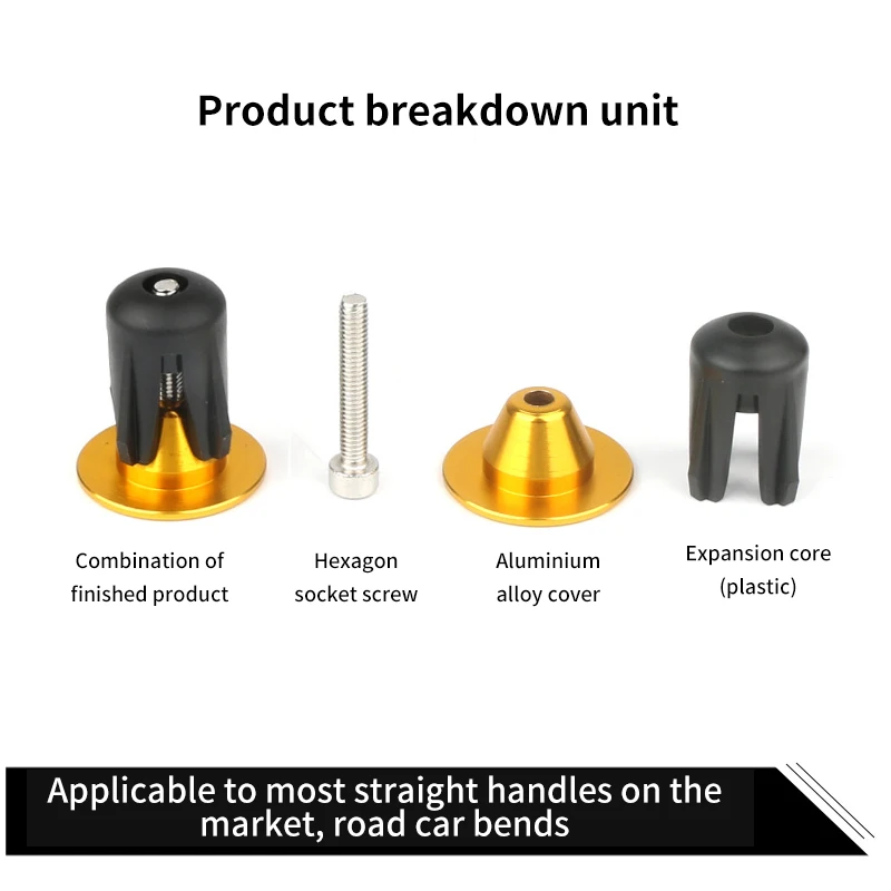 Крышка на руль алюминиевого сплава прочная портативная водонепроницаемая