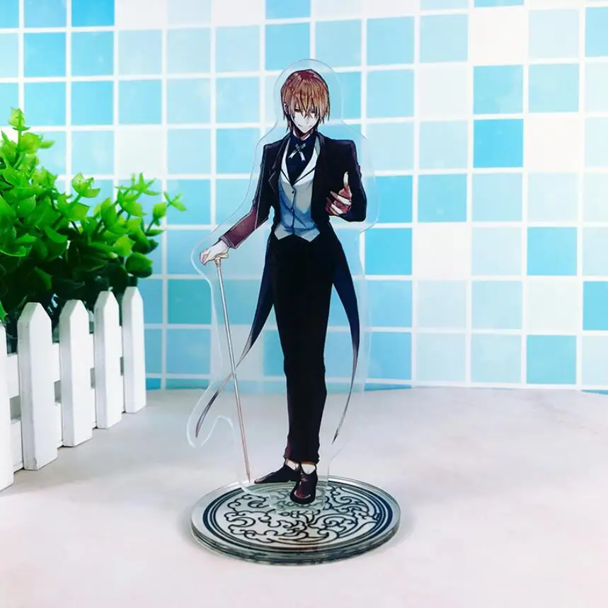 as pictured Аниме бангоу страй собаки Osamu Dazai Doppo Kunikida акриловая подставка фигурка настольное украшение Коллекция Модель игрушки куклы Подарки - Цвет: as pictured