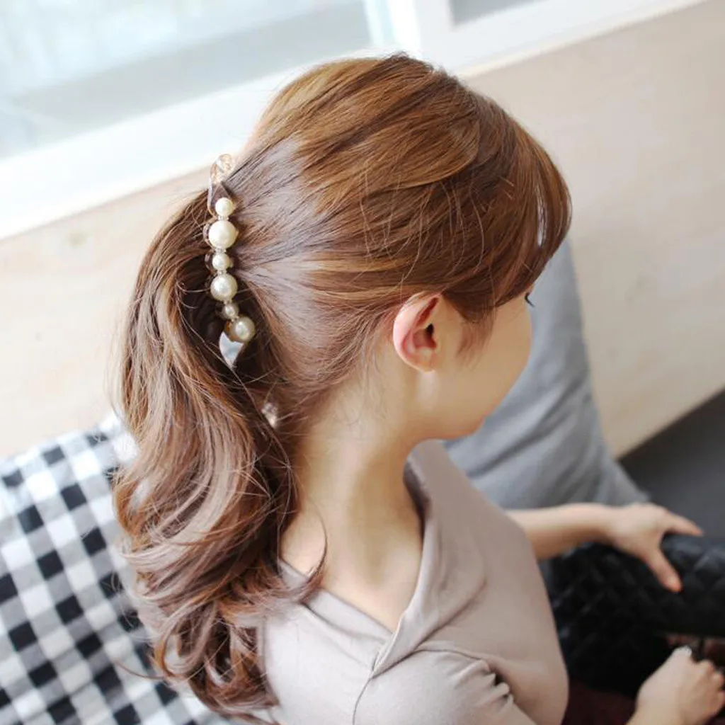 

Pearls Diamond Hair Clips Pin for Women Fashion Barrettes Headwear Bobby Pin Hair Ornament Girls Sweet Hairpins Hairband