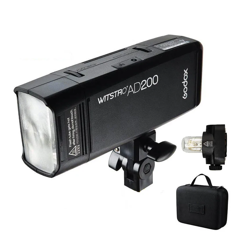 Godox AD200 200Ws 2 4 г ttl Карманный стробоскоп 1/8000 HSS беспроводной монолайт с батареей