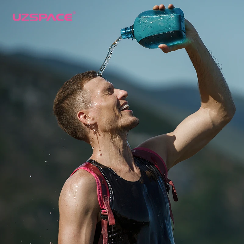 저렴한 절연 셰이커 물병 주입기 플랫 휴대용 체육관 플라스틱 스포츠 물병 젖빛 Botella De Agua Drinkware OO50WB 저렴한 절연 셰이커 물병 주입기 플랫 휴대용 체육관 플라스틱 스포츠 물병 젖빛 Botella De Agua Drinkware OO50WB
