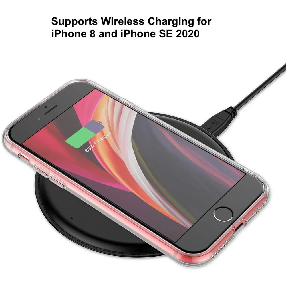 Прозрачный резиновый чехол из ТПУ для iPhone SE 2020 13 12 Mini 8 Plus 7 11 Pro Max XS X R XR 6S прозрачный