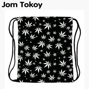 JomTokoy, новинка, Модный женский рюкзак на шнурке с принтом дерева и листьев, Женский дорожный рюкзак с мягкой спинкой, сумки на шнурке skd29075