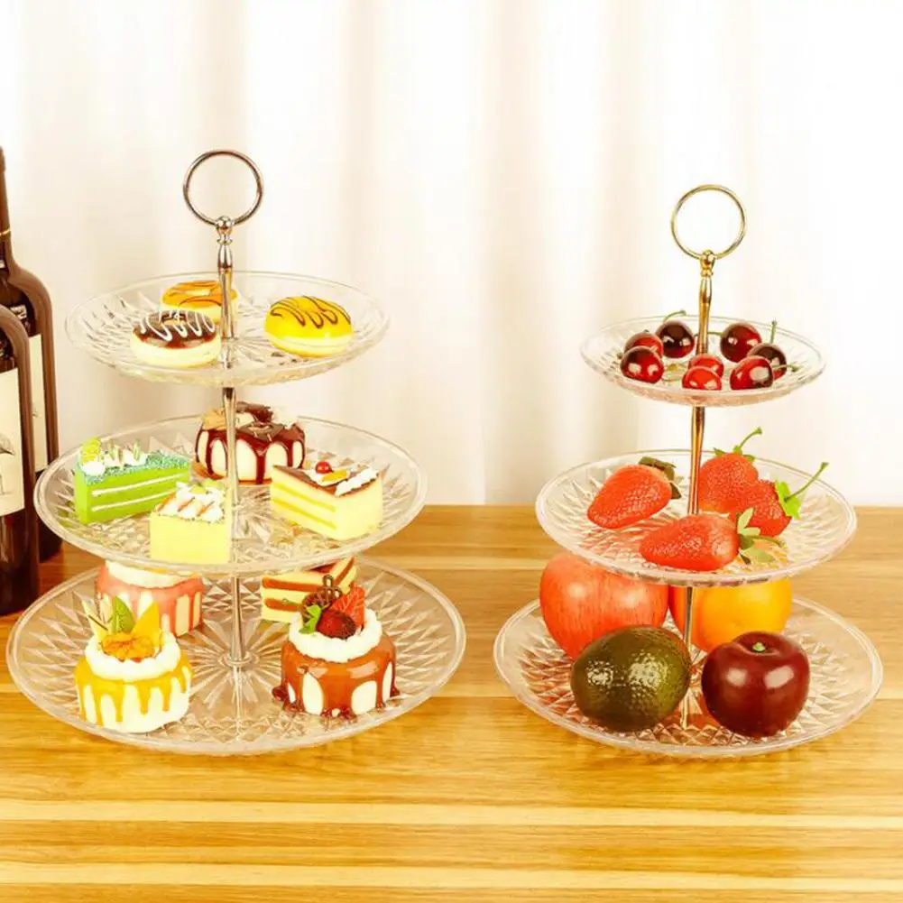 3 ярусный торт стенд послеобеденный чай десертные тарелки для гостиной Свадебные