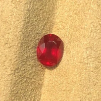 natural ruby pigeonblood red ruby oval size 4x5mm weight about 0 5ct red pigeonblood color is gorgeous diamonds generally shine