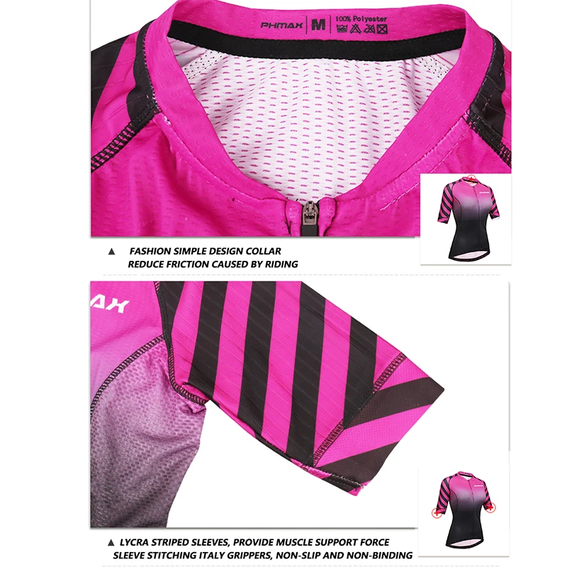 Дышащая женская футболка PHMAX для велоспорта быстросохнущая одежда летняя