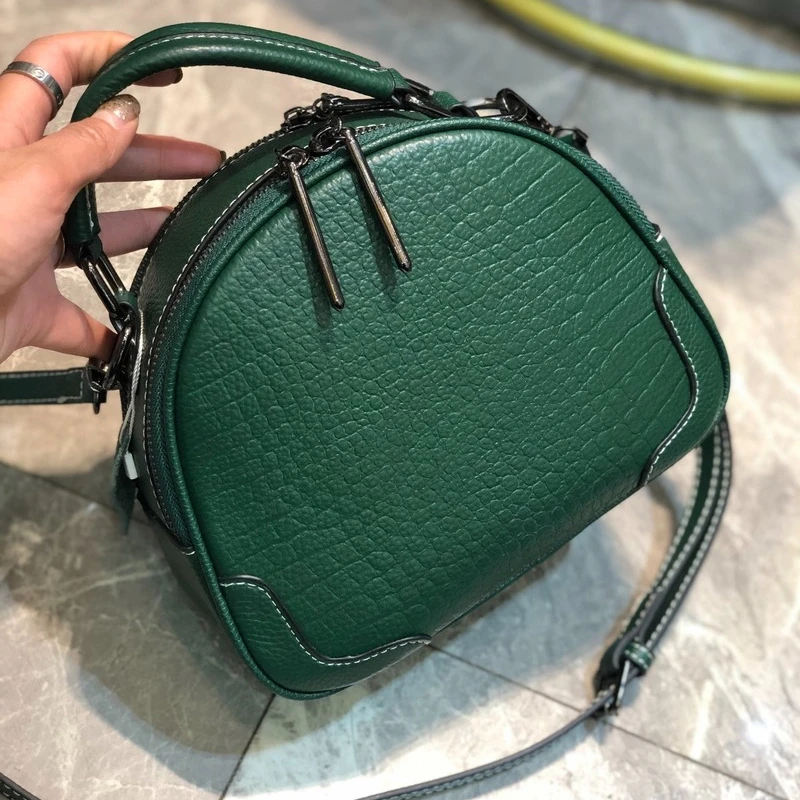 

Genuine Leather Handbags 2021 New Handbag Messenger Shoulder Bag Fashion Lady Baotou Crocodile Pattern Bag