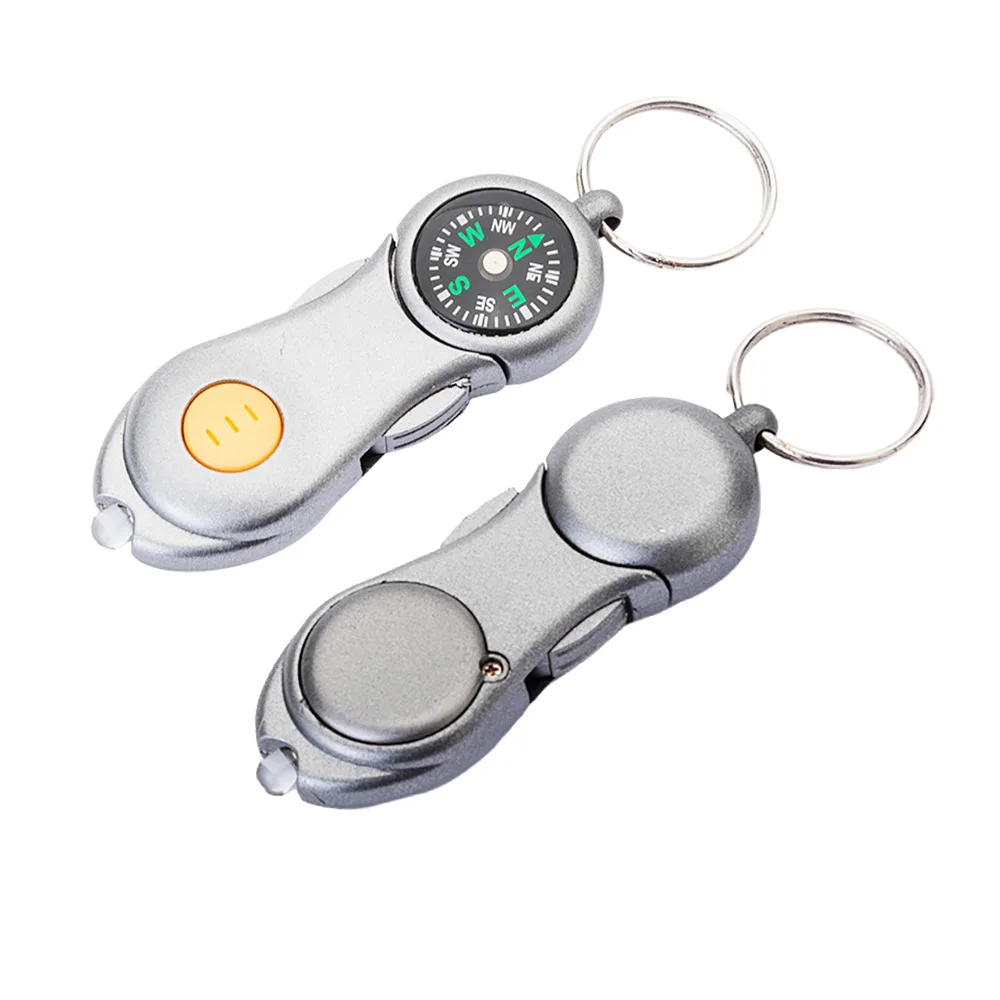 

Outdoor Multifunctional Aluminum Alloy Compass Buckle Wilderness Production Portable Key Ring