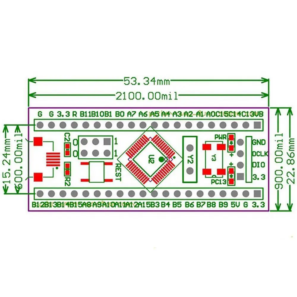 1 шт. STM32F103C8T6 ARM STM32 минимальная системная плата модуля разработки для