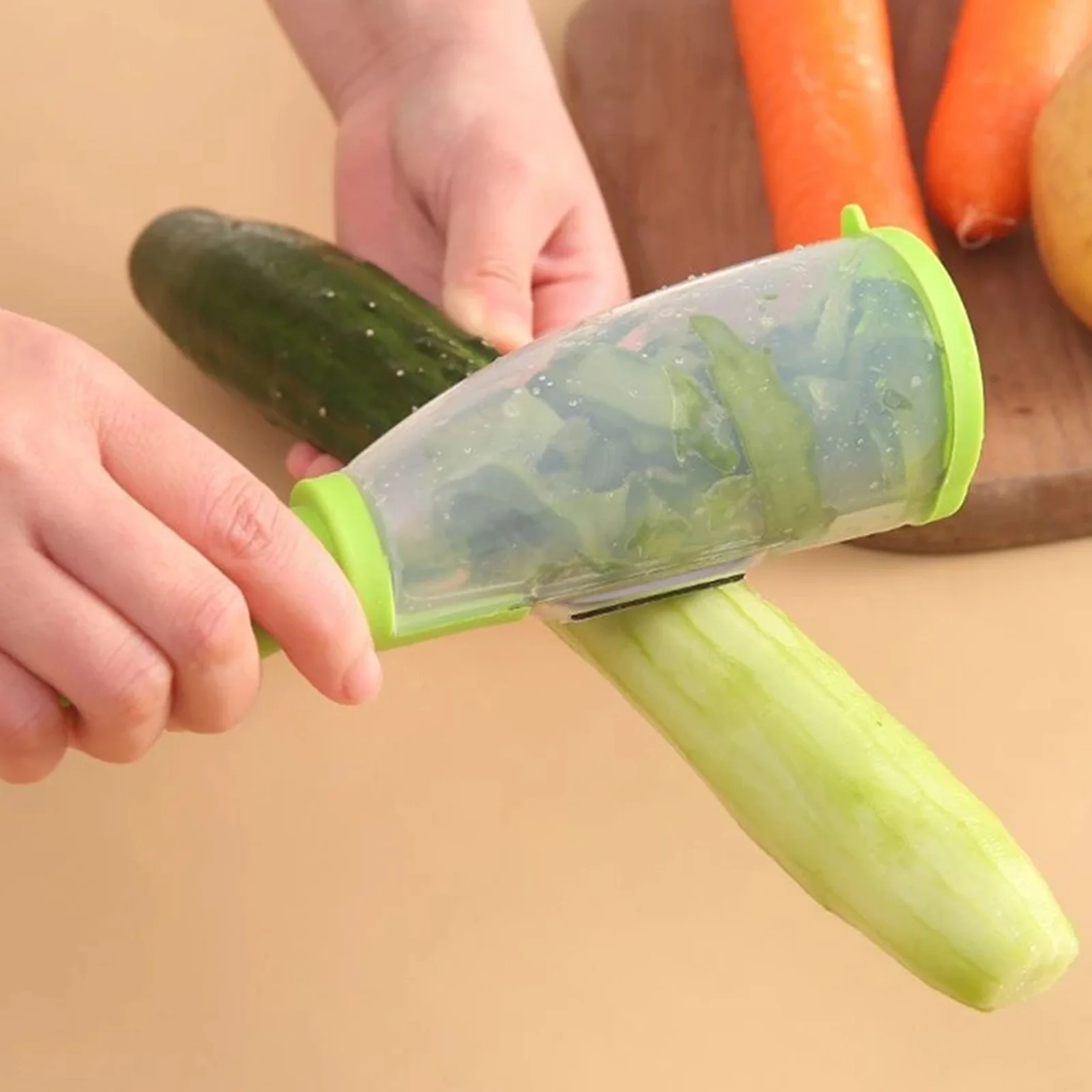 

Multifunctional Peeling Knife Peeling Knife With Storage Tube Peeler Peeling Apple Supplies Household Peeling Knife Kitchen Tool