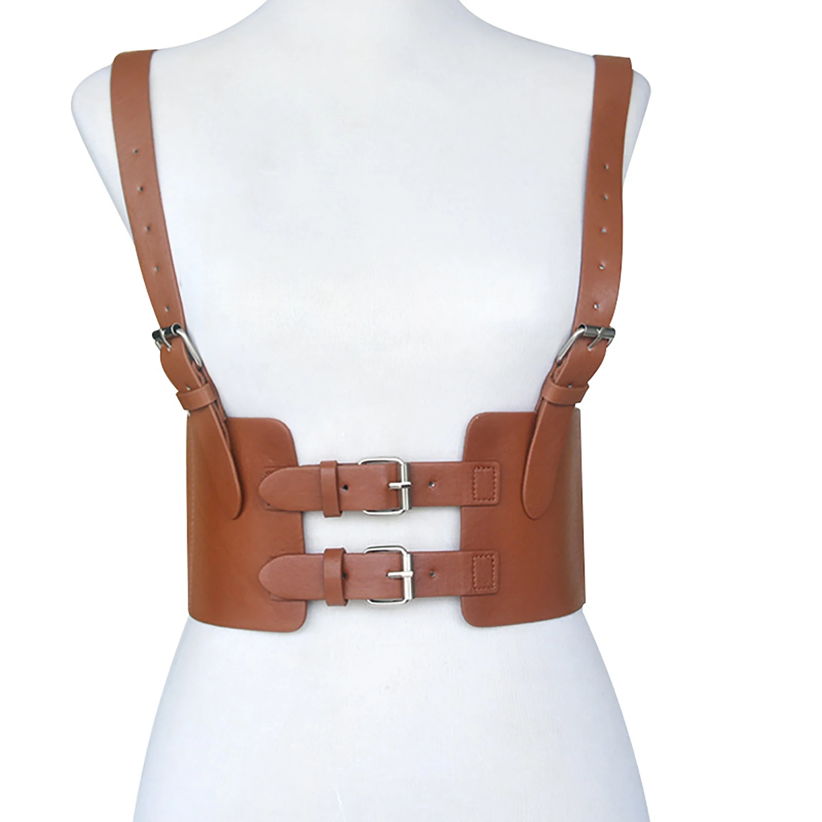 

Портупея женская из искусственной кожи, с открытой спиной