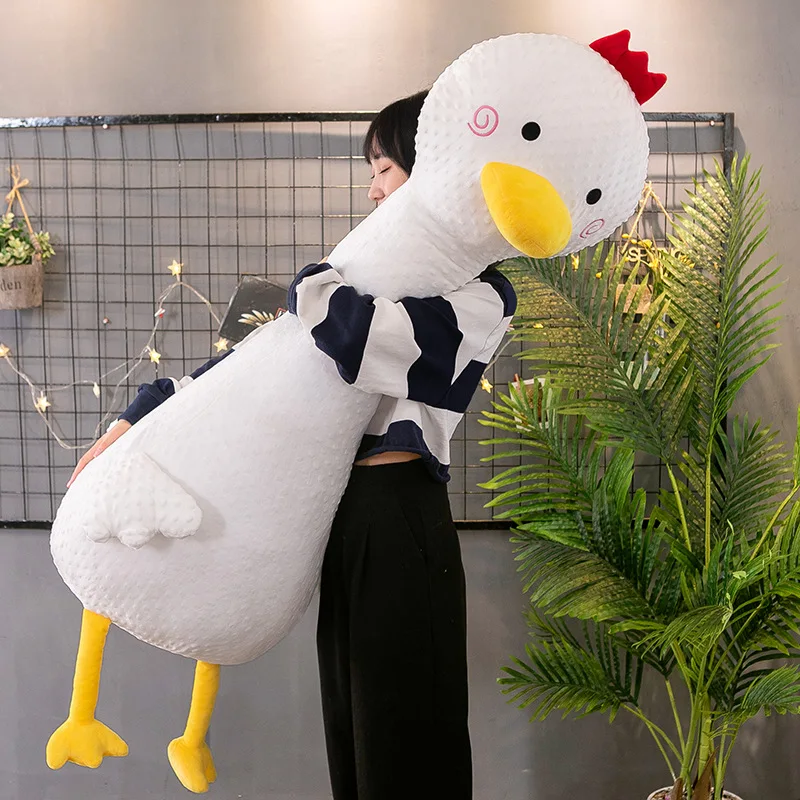 65-120 см Огромный Размер лежачие игрушки кавайное животное гусиный коврик подушка