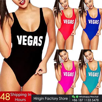 Женский слитный купальник бикини с открытой спиной принтом пуш-ап и надписью