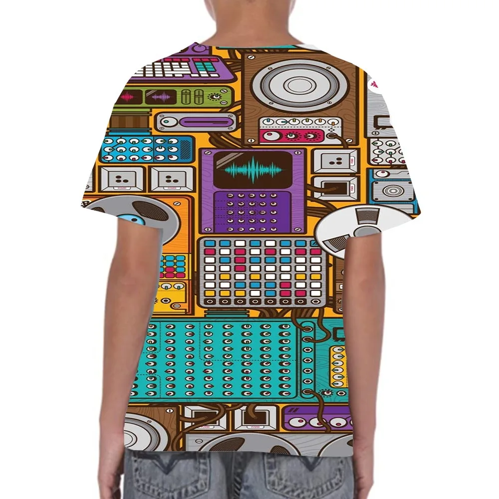 

Kid's Graphic T Shirts Boy And Girl 3D Print Shirt Pattern Top Cartoons Tees