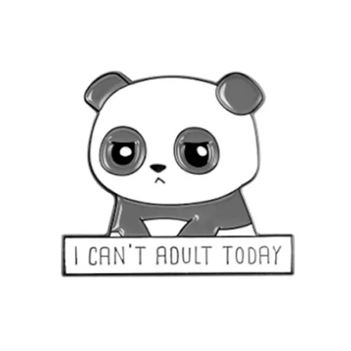 

Cartoon Cute Animal Collection Series Enamel Pins Cute Panda Naughty Cat Creative Modeling DIY Backpack Clothes Badge Brooch