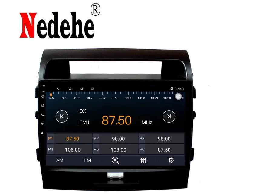 Автомобильная Мультимедийная система Nedehe 9 дюймов Android 8 1 для Toyota LAND CRUISER LC200 2008-2015