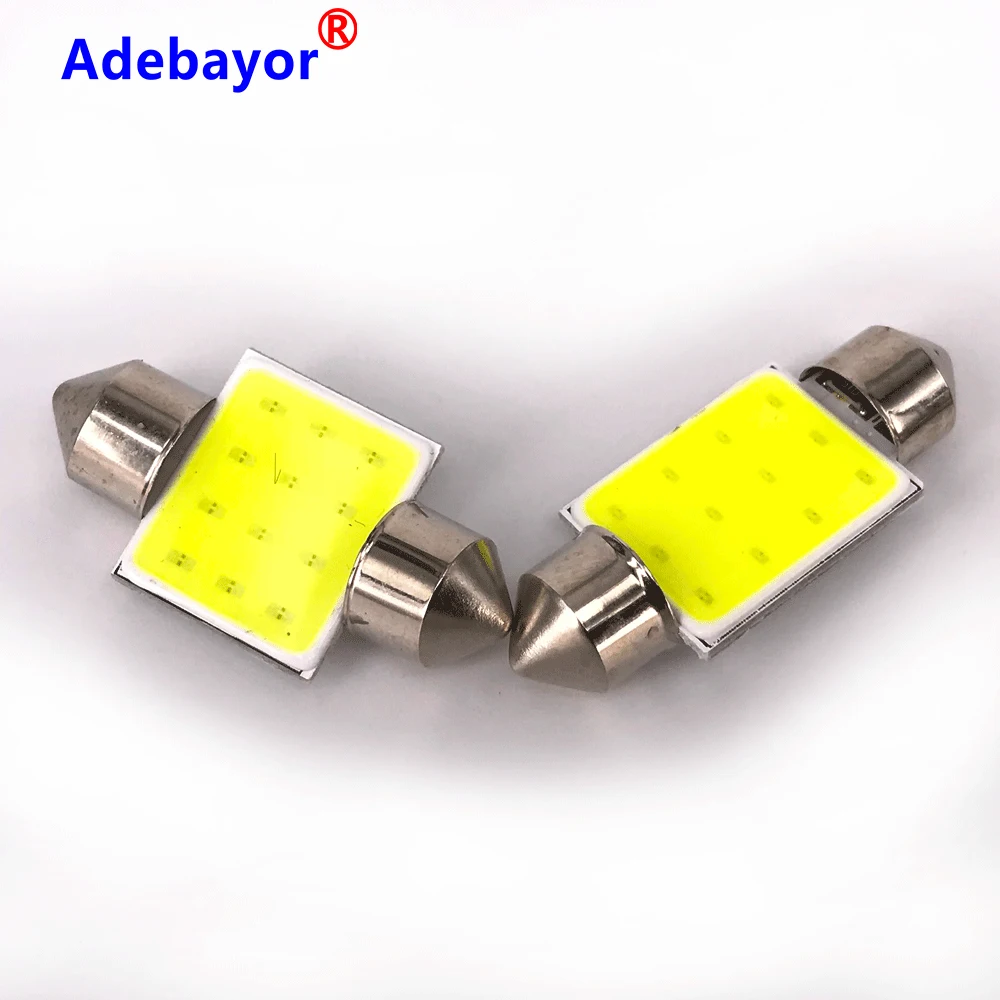 Светодиодный гирлянда из початков 100x C10W C5W 31 мм 36 39 41/42 12 В белые лампы для