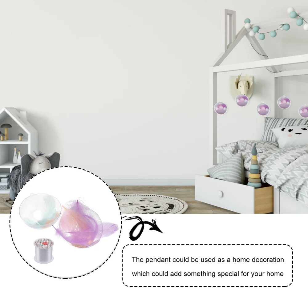 

1Set Creative Shop Store Pendant Chic Feather Decor Home Party Hanging Prop