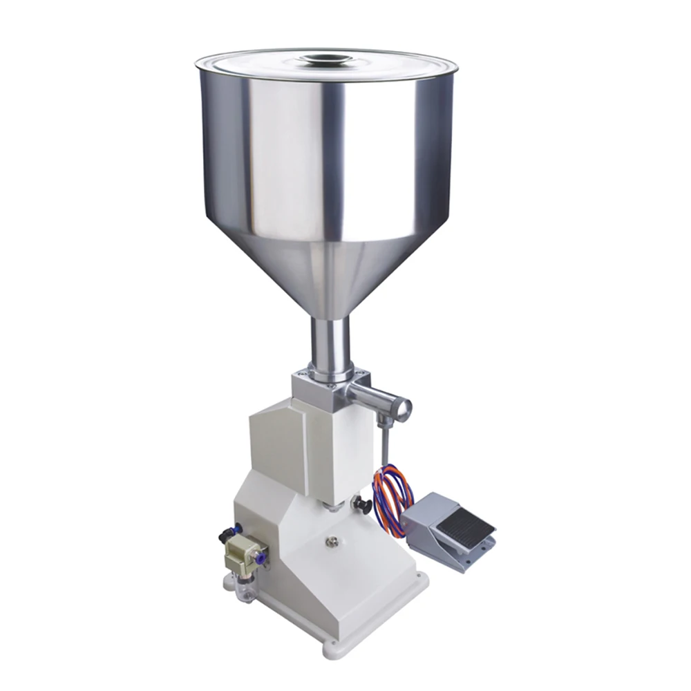 A02 Pneumatic Quantitative Paste Filling Machine 5-50ml Cream Shampoo Cosmetic Liquid Paste Filling Machine enlarge