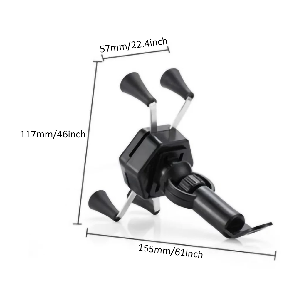 

Universal 360 Degree Adjustable Cell Phone Holder Motorcycle Bike Bicycle Mirror Charging Bracket Moto Handle Grip Accessories