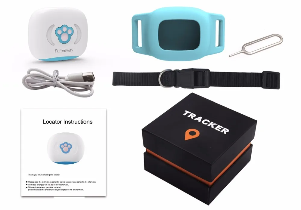 Pet Gps ошейник для собак IP67 Водонепроницаемый кот собака животное трекер ночной светящийся ошейник отслеживающее устройство