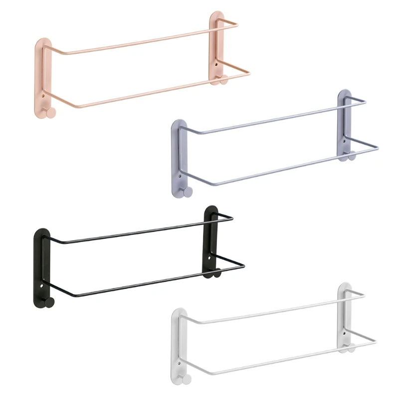 

Вешалка для полотенец без перфорации, складной настенный органайзер, вешалка с крючками, матовая алюминиевая полка для хранения