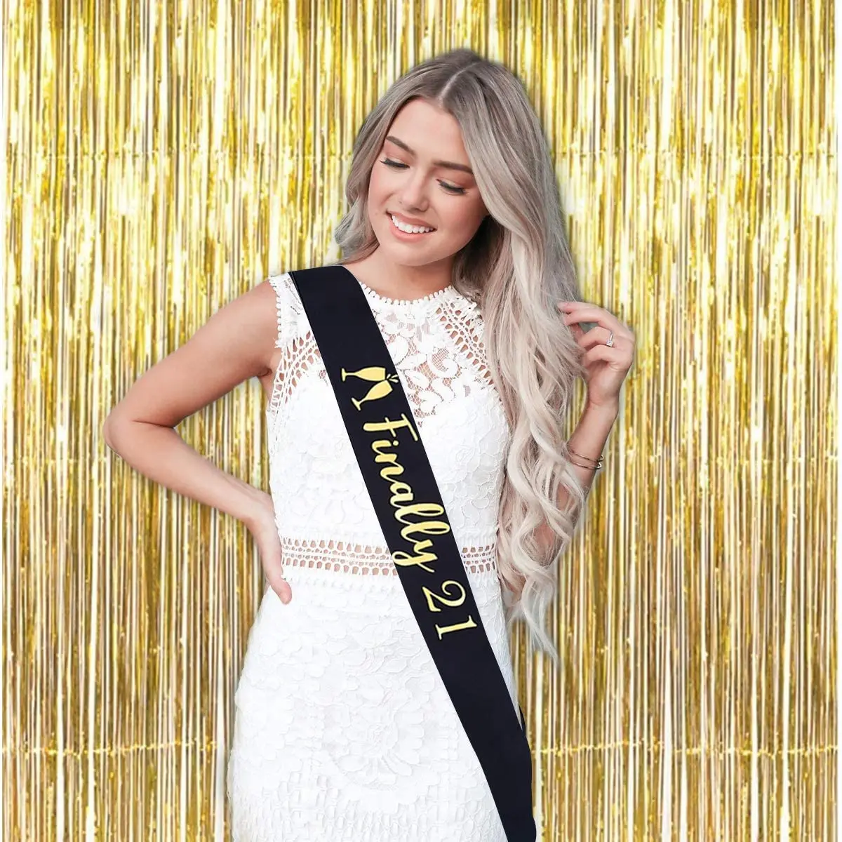 21 decoraciones para fiesta de cumplea&ntilde;os, suministros de fiesta de cumplea&ntilde;os, n&uacute;mero 21, cartel de feliz cumplea&ntilde;os-5