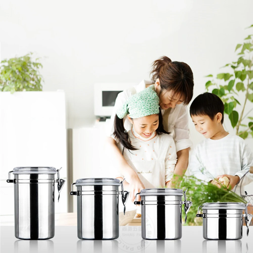 Герметичные банки из нержавеющей стали домашний чайный кофейный контейнер для