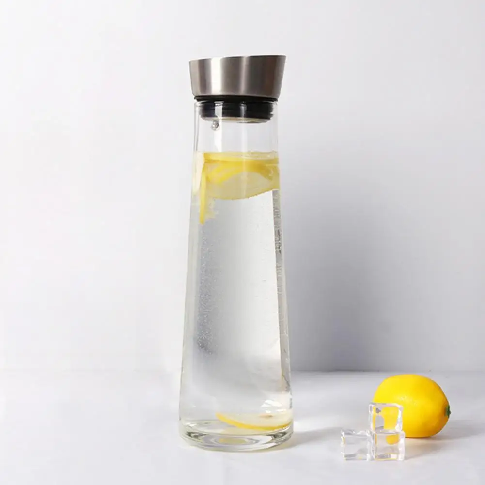 

1000ml Large Capacity Kettle Juice Cold Water Bottle Cooling Jug Glass Pitcher