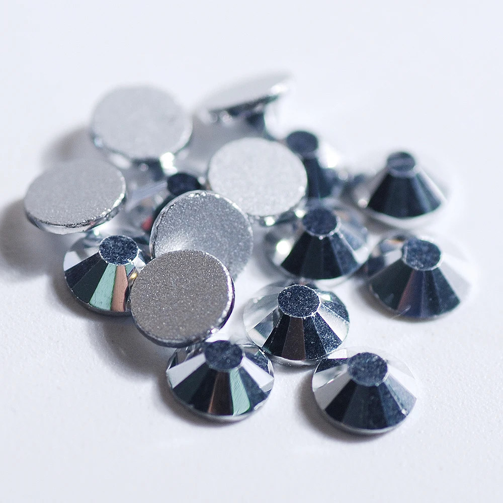 Стразы с плоской задней стороной в виде серебряного шахта хрустальные алмазные