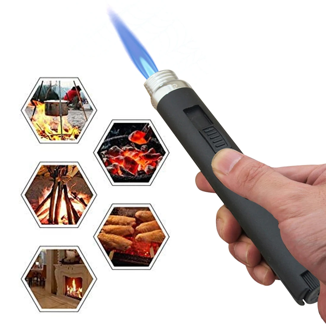Ветрозащитная Зажигалка на открытом воздухе Jet Flame бутан факел зажигалки